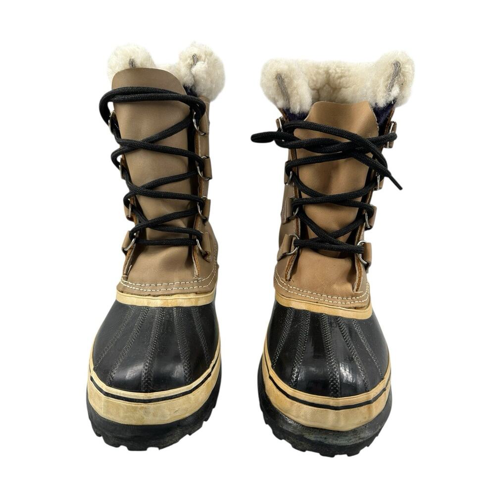 VTG Sorel Caribou Kaufman Canada Insulated Leather
Winter Boots Waterproof Sz 8 - Picture 6 of 13